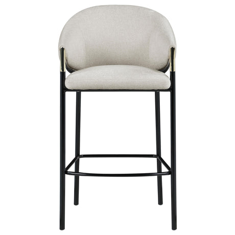  Coaster Furniture Chadwick 183437 Fabric Upholstered Bar Chair - Beige IMAGE 2