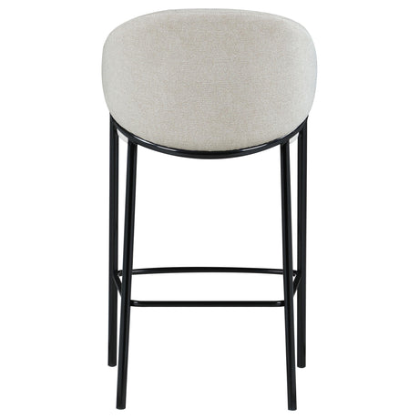  Coaster Furniture Chadwick 183437 Fabric Upholstered Bar Chair - Beige IMAGE 6