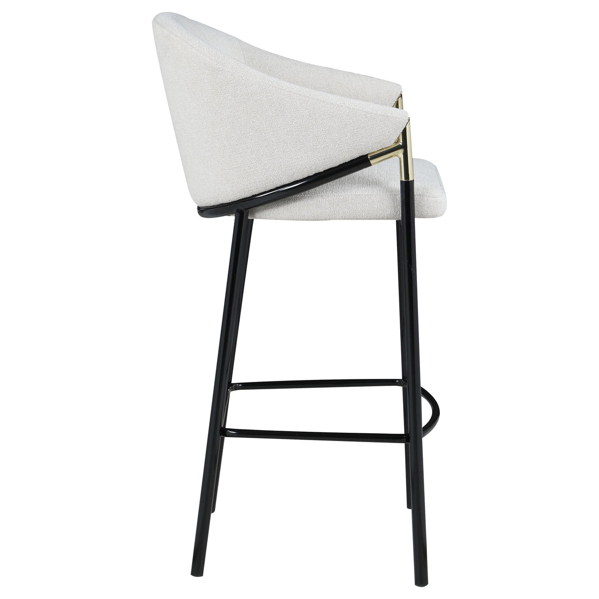  Coaster Furniture Chadwick 183437 Fabric Upholstered Bar Chair - Beige IMAGE 8