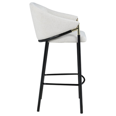  Coaster Furniture Chadwick 183437 Fabric Upholstered Bar Chair - Beige IMAGE 8