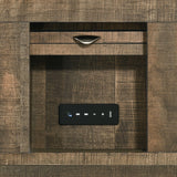  Elements International Bailey BY520FB Full Bookcase Bed with Bluetooth IMAGE 8