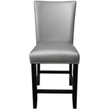 Steve Silver Furniture Camila CM420CCSN Counter Height Dining Chair - Silver IMAGE 2