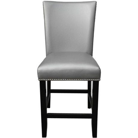  Steve Silver Furniture Camila CM420CCSN Counter Height Dining Chair - Silver IMAGE 2