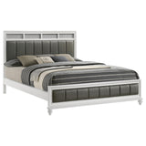  Coaster Furniture Barzini 205891KW Wood California King Panel Bed - White IMAGE 2