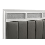 Coaster Furniture Barzini 205891KW Wood California King Panel Bed - White IMAGE 8