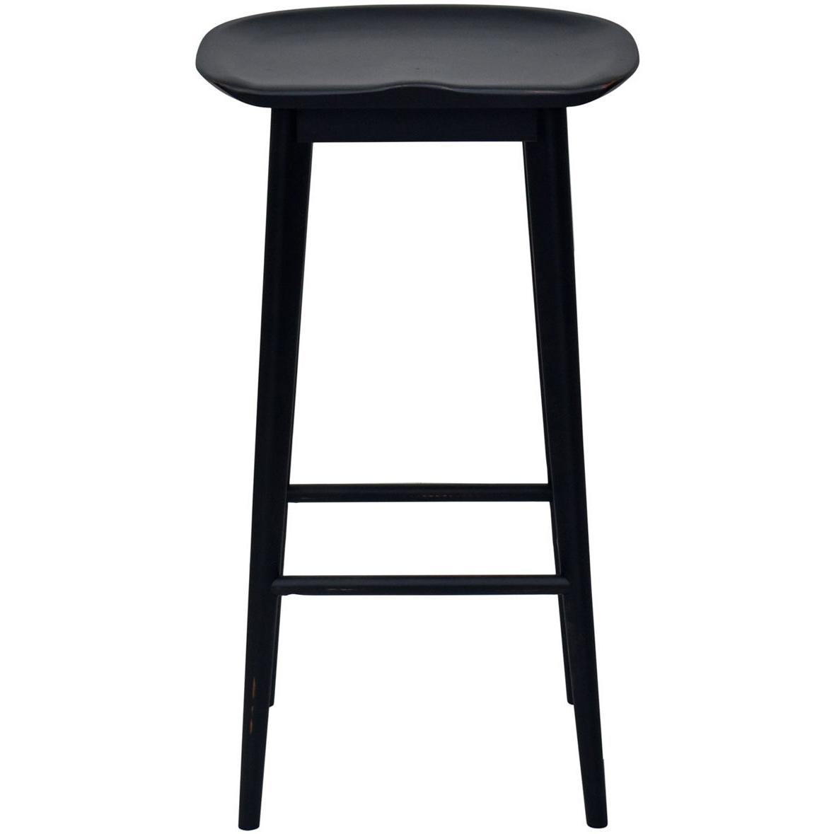  Steve Silver Furniture Hilton HI600CSB Counter Height Stool - Black IMAGE 1