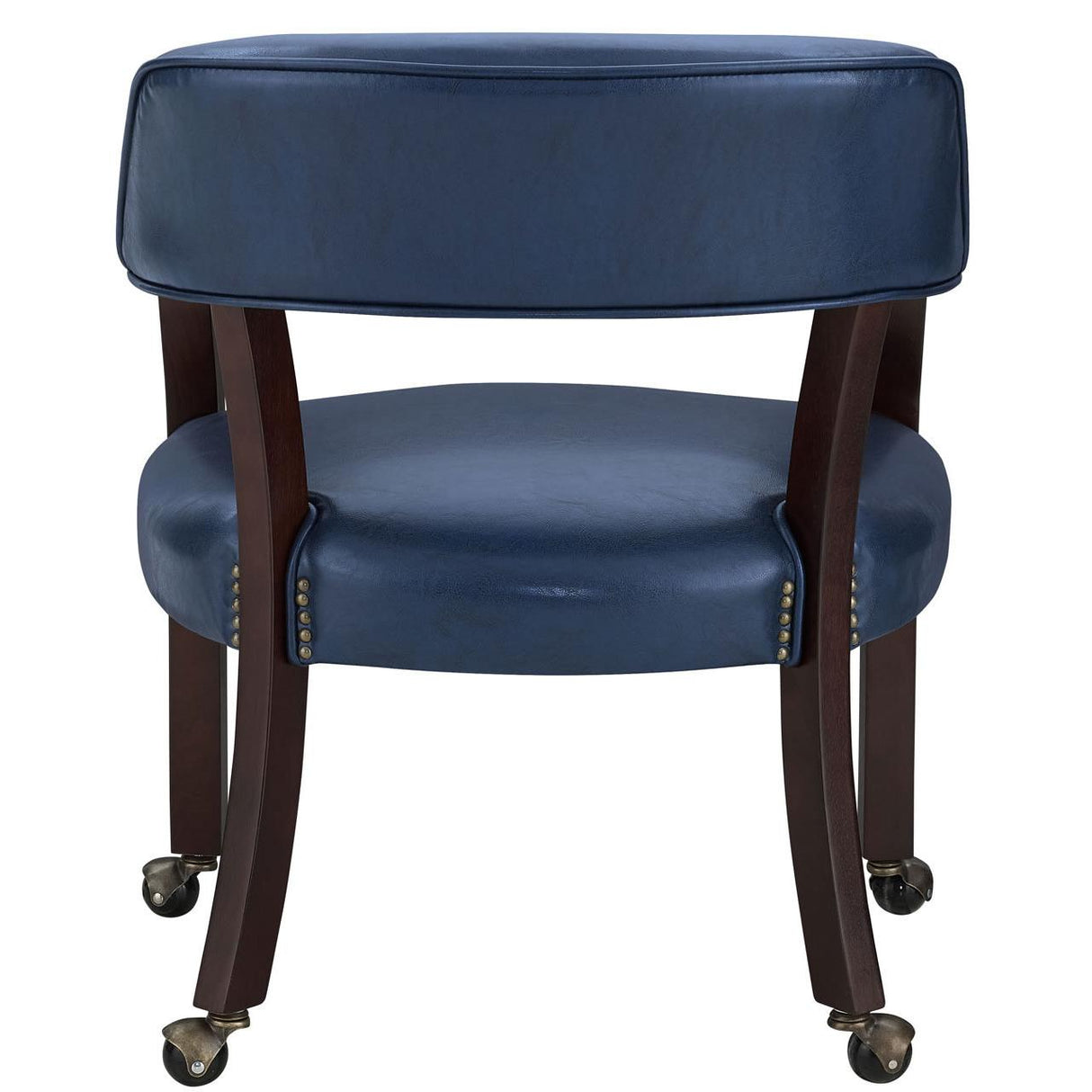  Steve Silver Furniture Tournament TU500AN Arm Chair w/Casters - Navy IMAGE 4