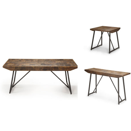 Steve Silver Furniture Walden WD300E Parquet End Table IMAGE 2