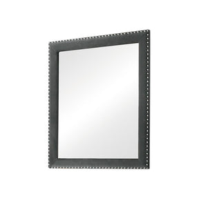  Coaster Furniture Melody 223384 Upholstered Dresser Mirror - Grey IMAGE 1