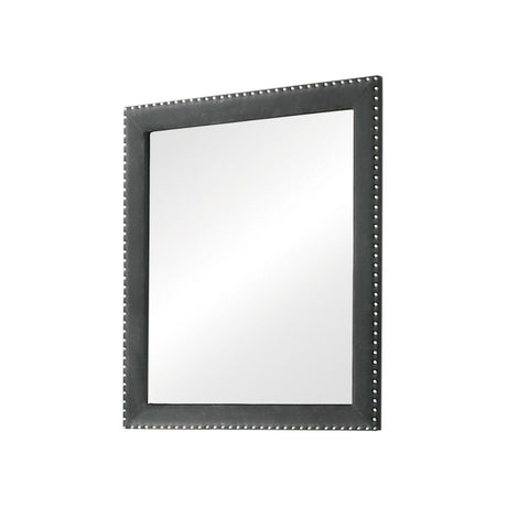  Coaster Furniture Melody 223384 Upholstered Dresser Mirror - Grey IMAGE 1
