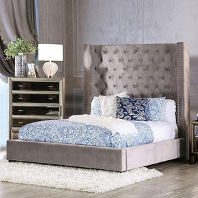  Furniture of America Mirabelle CM7679GY-Q-VN Queen Bed IMAGE 1
