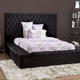  Furniture of America Davida King Upholstered Platform Bed with Storage CM7897BK-EK-BED IMAGE 1