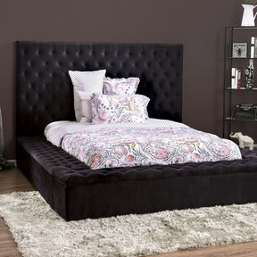  Furniture of America Davida King Upholstered Platform Bed with Storage CM7897BK-EK-BED IMAGE 1