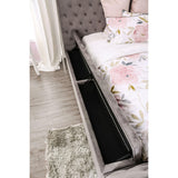  Furniture of America Davida Queen Upholstered Platform Bed with Storage CM7897GY-Q-BED IMAGE 3