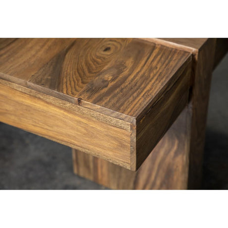  Coaster Furniture Samira 724138 Square Solid Wood Coffee Table - Natural Sheesham IMAGE 10