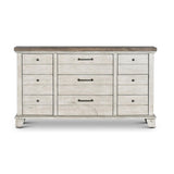 Steve Silver Furniture Bear Creek BC900DRMR Dresser and Mirror - White Smoke IMAGE 3