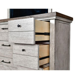  Steve Silver Furniture Bear Creek BC900DRMR Dresser and Mirror - White Smoke IMAGE 5