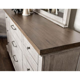  Steve Silver Furniture Bear Creek BC900DRMR Dresser and Mirror - White Smoke IMAGE 6