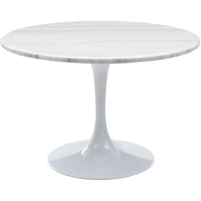  Steve Silver Furniture Colfax CF450 Round Dining Table - White IMAGE 1