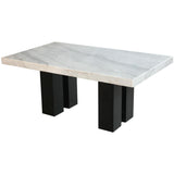  Steve Silver Furniture Camila CM420WT540PB Counter Height Dining Table - White/Espresso IMAGE 1