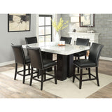 Steve Silver Furniture Camila CM420WT540PB Counter Height Dining Table - White/Espresso IMAGE 5