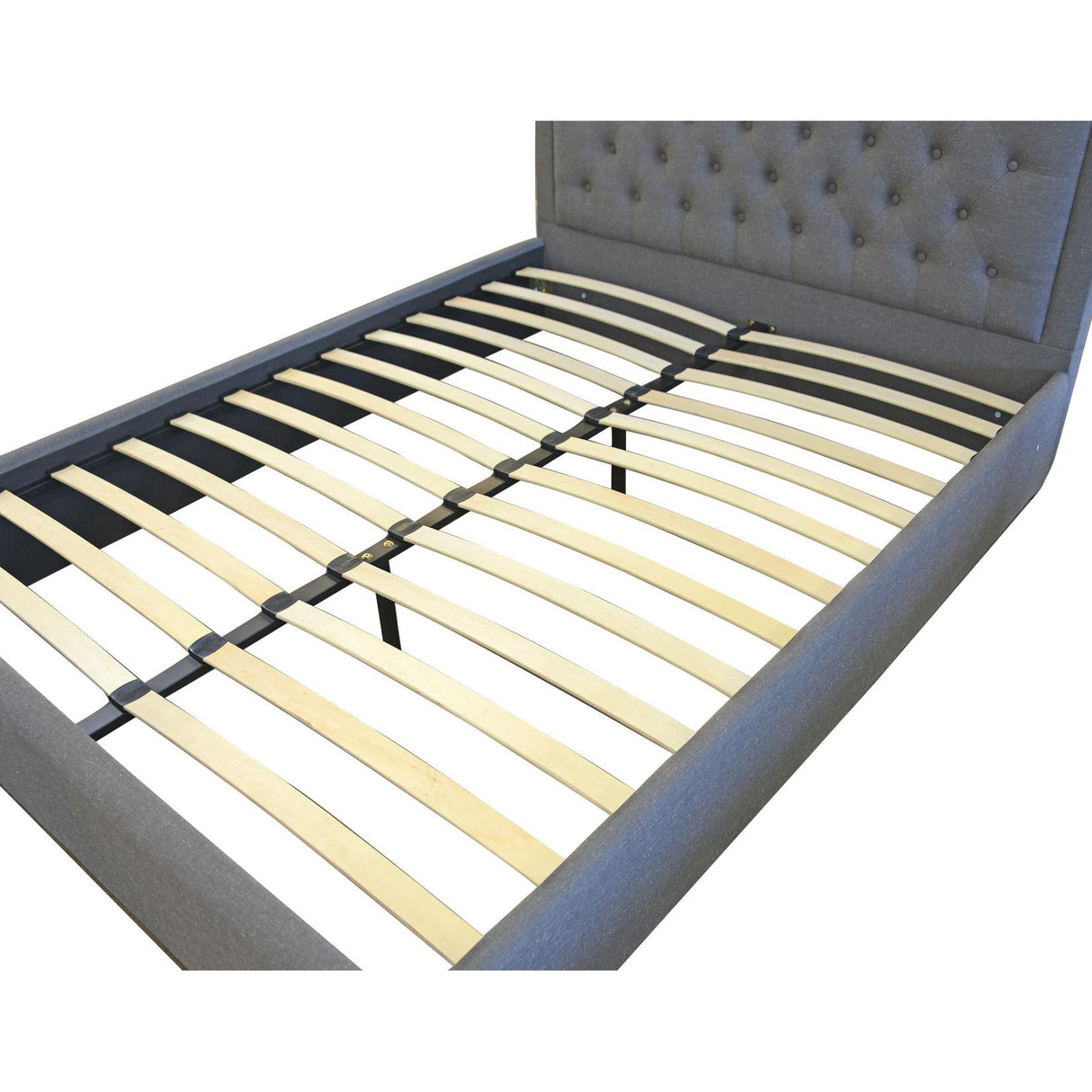  Steve Silver Furniture Isadora ID890KBEDG King Platform Bed - Gray IMAGE 4