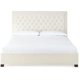  Steve Silver Furniture Isadora ID890KBEDW King Platform Bed - White IMAGE 2