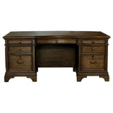 Coaster Furniture Hartshill 881281 72-inch 7-Drawer Executive Desk - Burnished Oak IMAGE 3