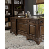 Coaster Furniture Hartshill 881281 72-inch 7-Drawer Executive Desk - Burnished Oak IMAGE 8