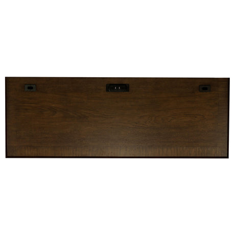  Coaster Furniture Hartshill 881282 66-inch 5-Drawer Credenza Office Desk - Burnish Oak IMAGE 10
