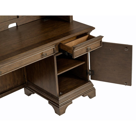  Coaster Furniture Hartshill 881282 66-inch 5-Drawer Credenza Office Desk - Burnish Oak IMAGE 14