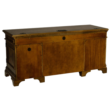  Coaster Furniture Hartshill 881282 66-inch 5-Drawer Credenza Office Desk - Burnish Oak IMAGE 5
