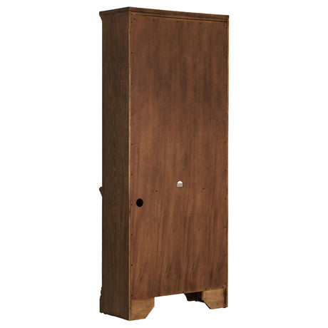  Coaster Furniture Hartshill 881286 78-inch 3-shelf Cabinet Bookcase - Burnished Oak IMAGE 5