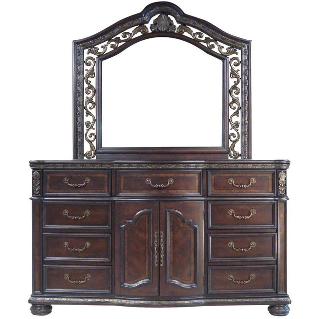  Steve Silver Furniture Monte Carlo RE163SS-DRMR Dresser and Mirror Set IMAGE 1