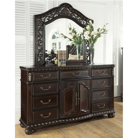  Steve Silver Furniture Monte Carlo RE163SS-DRMR Dresser and Mirror Set IMAGE 3