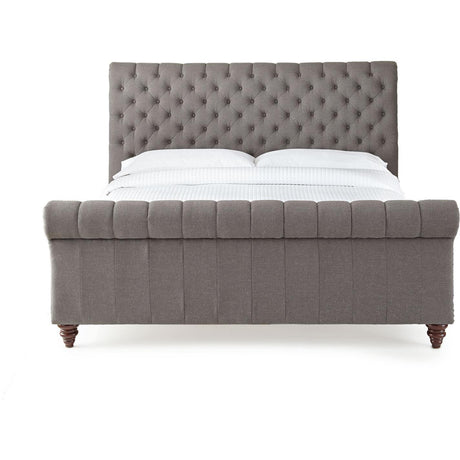  Steve Silver Furniture Swanson SS100KBEDG King Platform Bed - Gray IMAGE 2