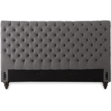  Steve Silver Furniture Swanson SS100KBEDG King Platform Bed - Gray IMAGE 3