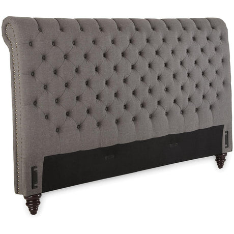  Steve Silver Furniture Swanson SS100KBEDG King Platform Bed - Gray IMAGE 4