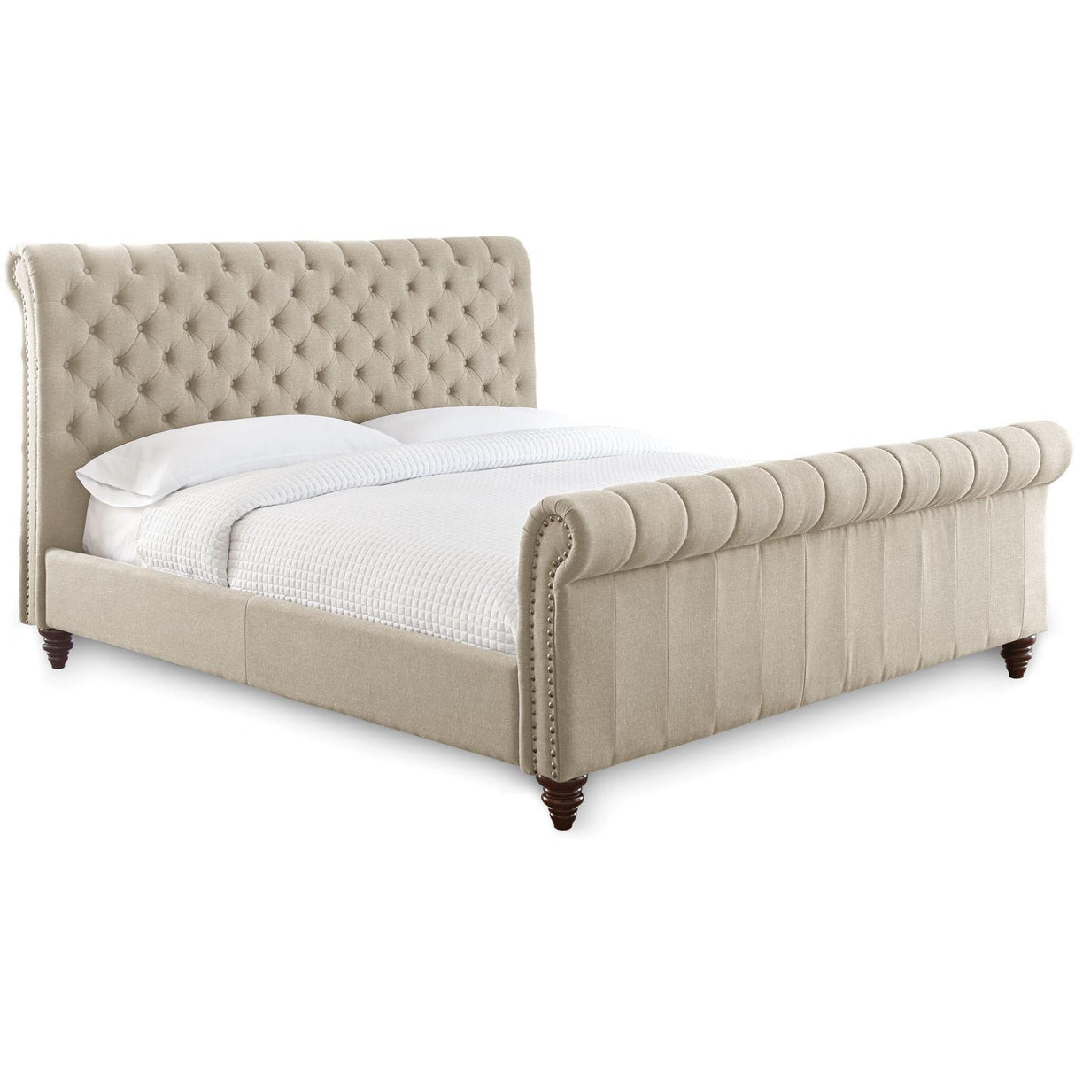  Steve Silver Furniture Swanson SS100KBEDS King Platform Bed - Sand IMAGE 1