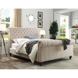  Steve Silver Furniture Swanson SS100QBEDS Queen Platform Bed - Sand IMAGE 1