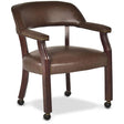  Steve Silver Furniture Tournament TU500A Arm Chair w/Casters - Brown IMAGE 1