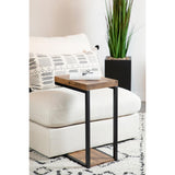  Coaster Furniture Beck 931246 Engineered Wood C-Shape Sofa Side Table - Antique Nutmeg IMAGE 2