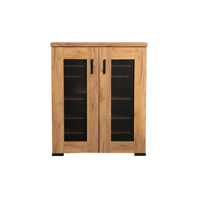  Coaster Furniture Bristol 951107 6-shelf Engineered Wood Shoe Cabinet - Golden Oak IMAGE 1