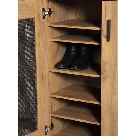  Coaster Furniture Bristol 951107 6-shelf Engineered Wood Shoe Cabinet - Golden Oak IMAGE 11