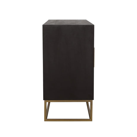  Coaster Furniture Zara 953466 2-door 57" Wood Accent Storage Cabinet - Black Walnut IMAGE 5