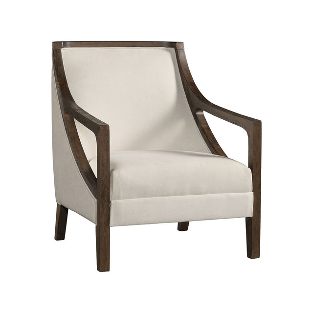  Elements International Hopkins UHK525101E Accent Chair - Natural/Espresso IMAGE 1