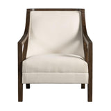  Elements International Hopkins UHK525101E Accent Chair - Natural/Espresso IMAGE 2