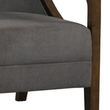  Elements International Hopkins UHK526101E Accent Chair - Charcoal/Espresso IMAGE 8
