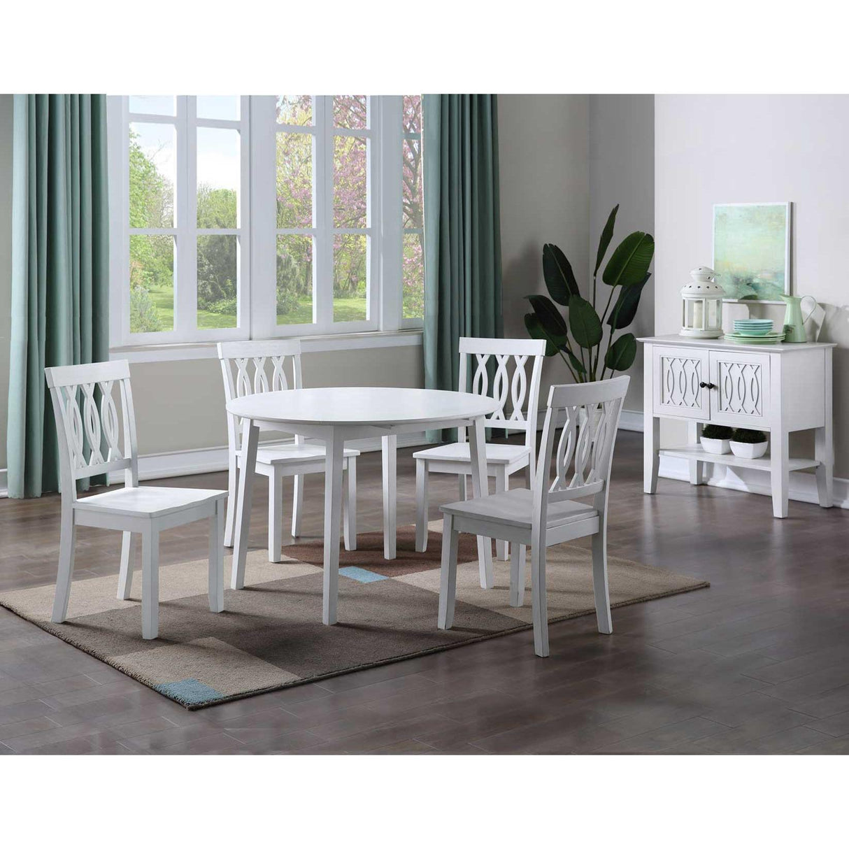  Steve Silver Furniture Naples NA500TW Drop-Leaf Dining Table IMAGE 6