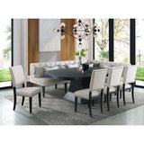  Elements International Maddox DMD100DTTB Dining Table w/ Two 12-inch Table Leaves IMAGE 2